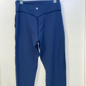 Lululemon, blue Align joggers 28”.